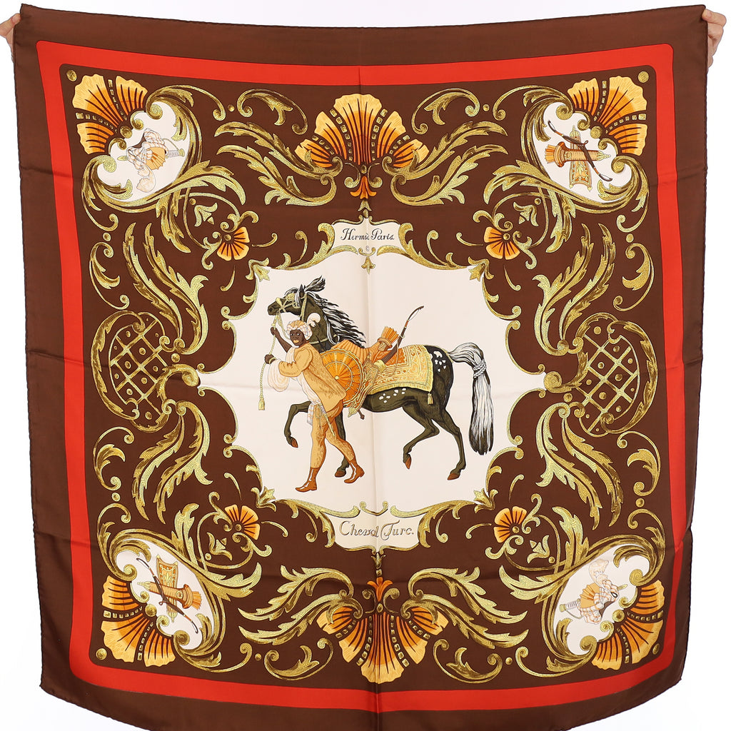 Hermès Cheval Turc Silk Scarf