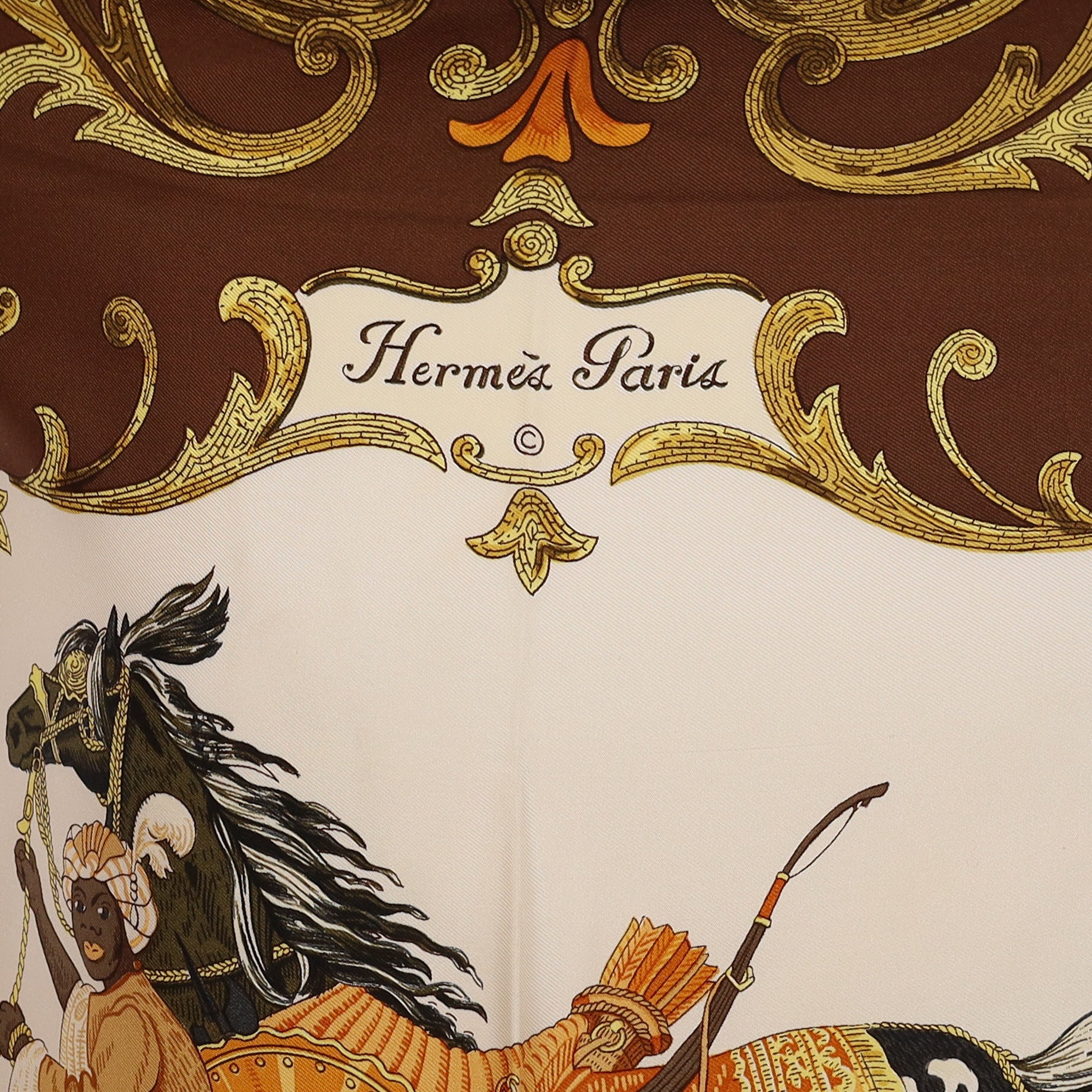 Hermès Cheval Turc Silk Scarf