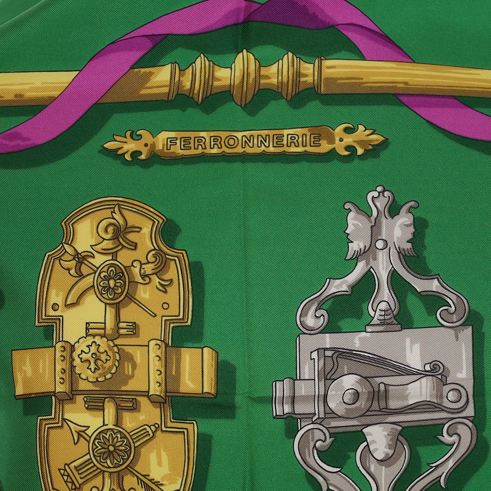 Hermès Ferronnerie Silk Scarf