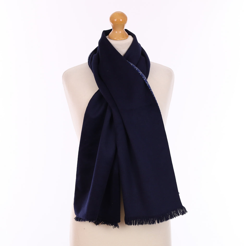 Hermès Silk and Angora Opera Style Scarf