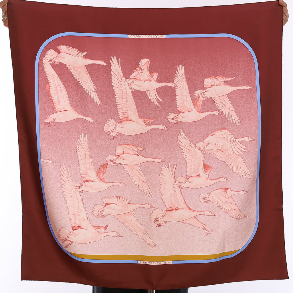 Hermès Oiseaux Migrateurs Silk Scarf