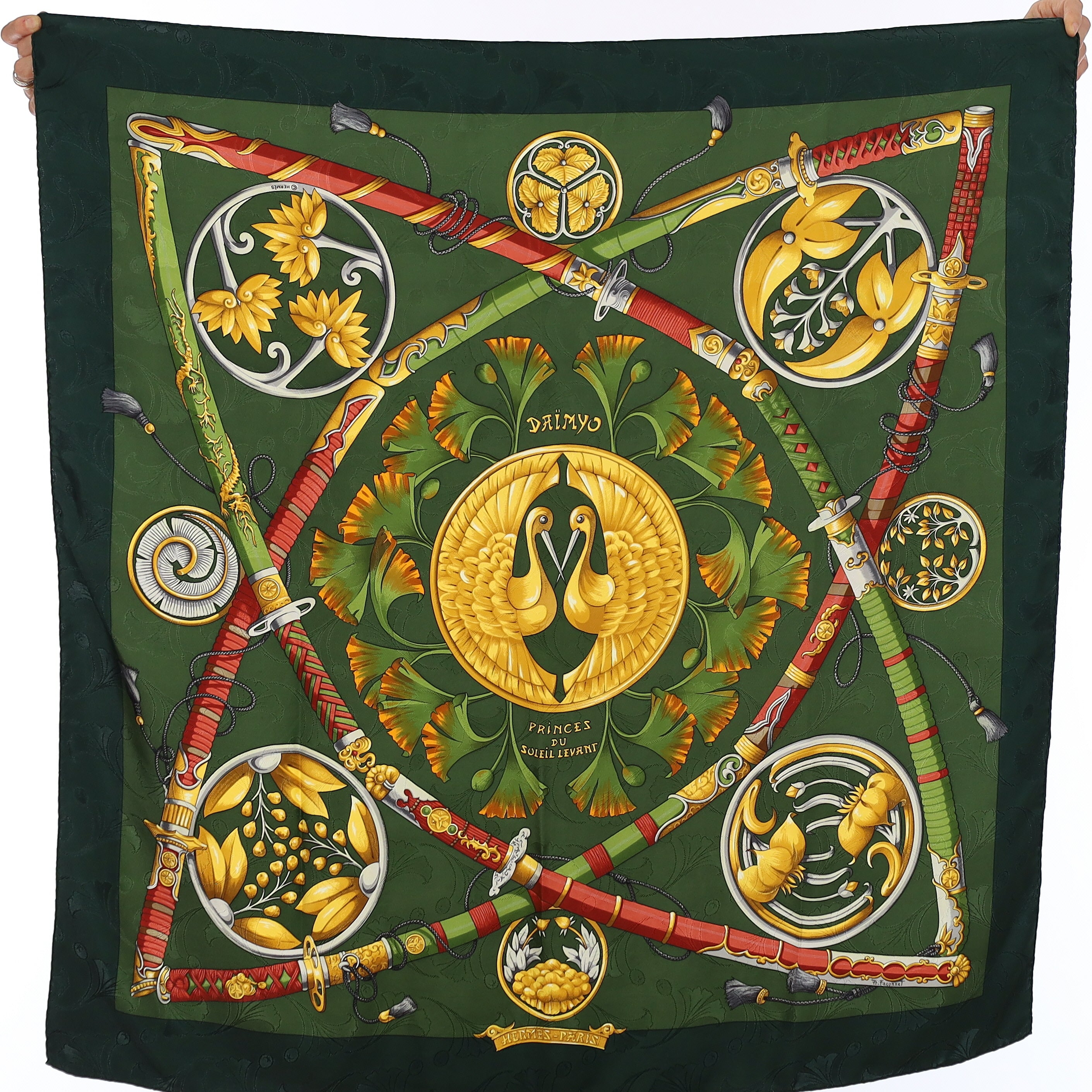 Hermès Daïmyo Silk Scarf