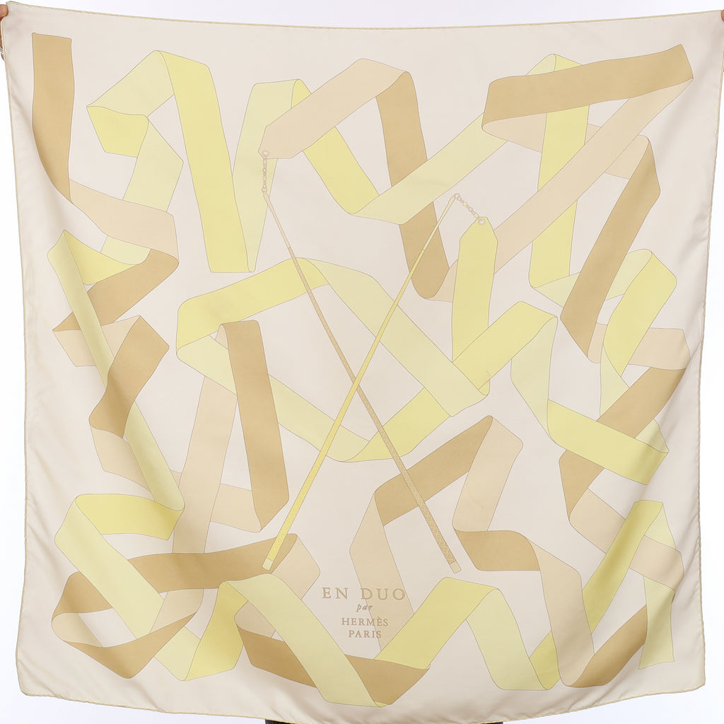 Hermès En Duo Silk Scarf Quite Rare