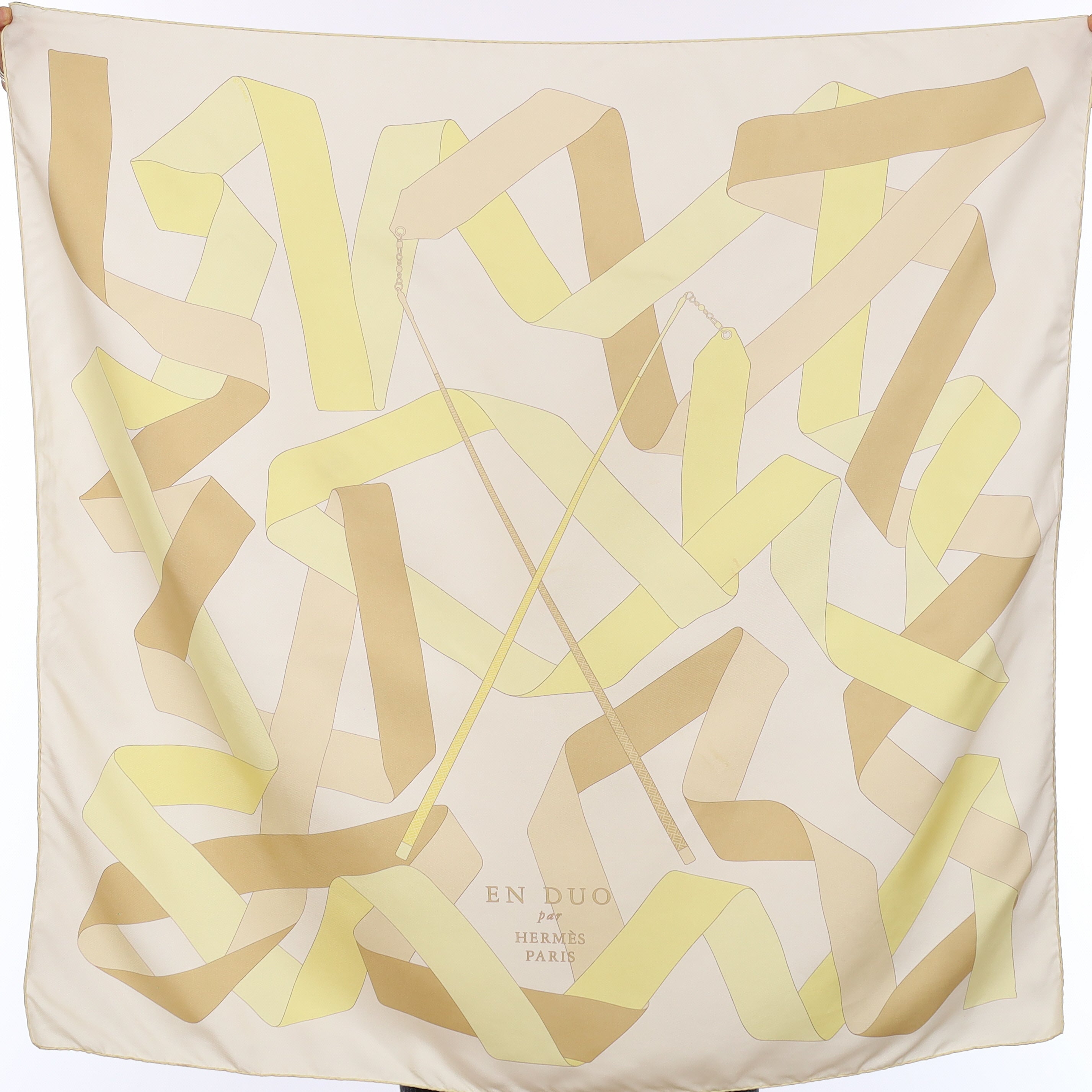 Hermès En Duo Silk Scarf Quite Rare
