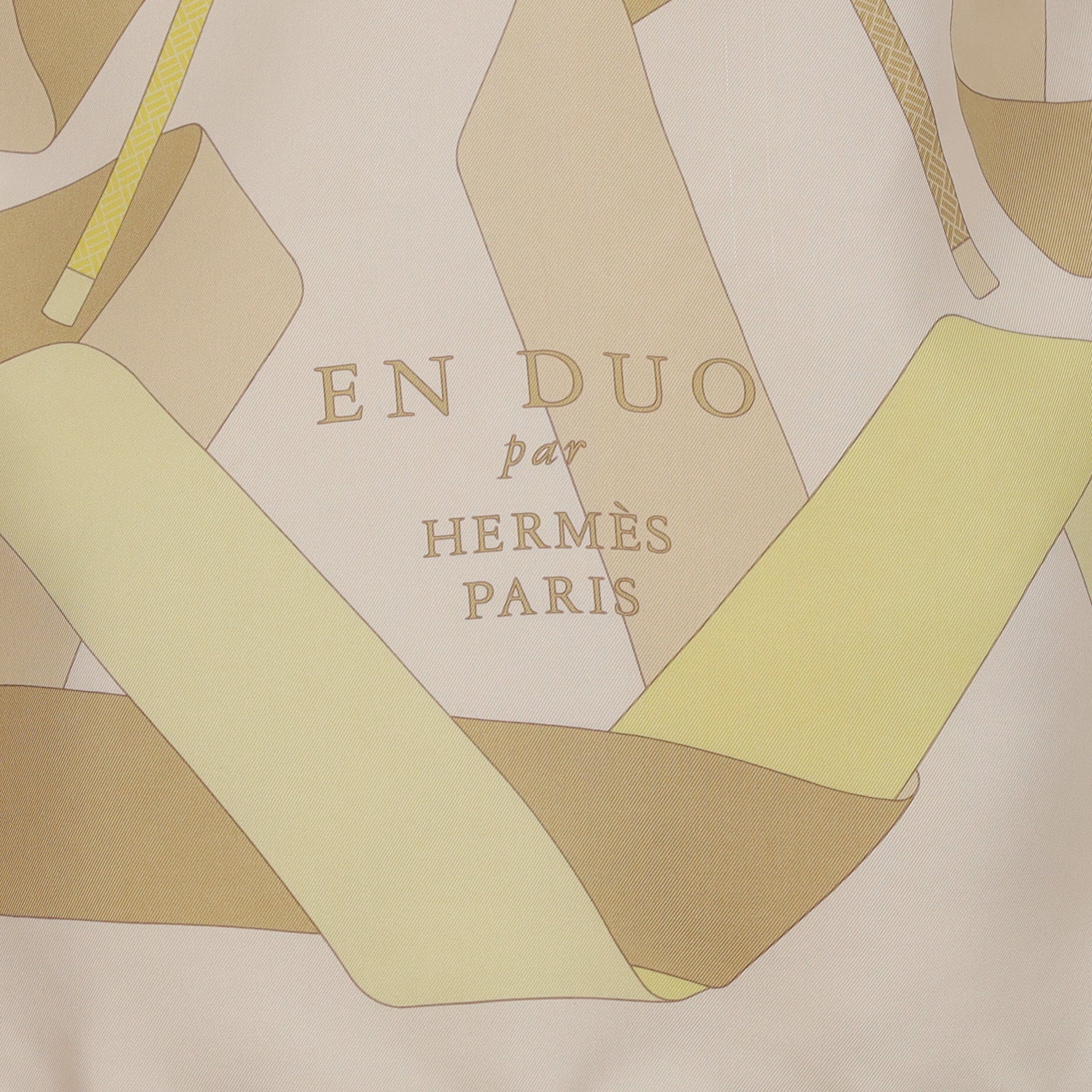 Hermès En Duo Silk Scarf Quite Rare
