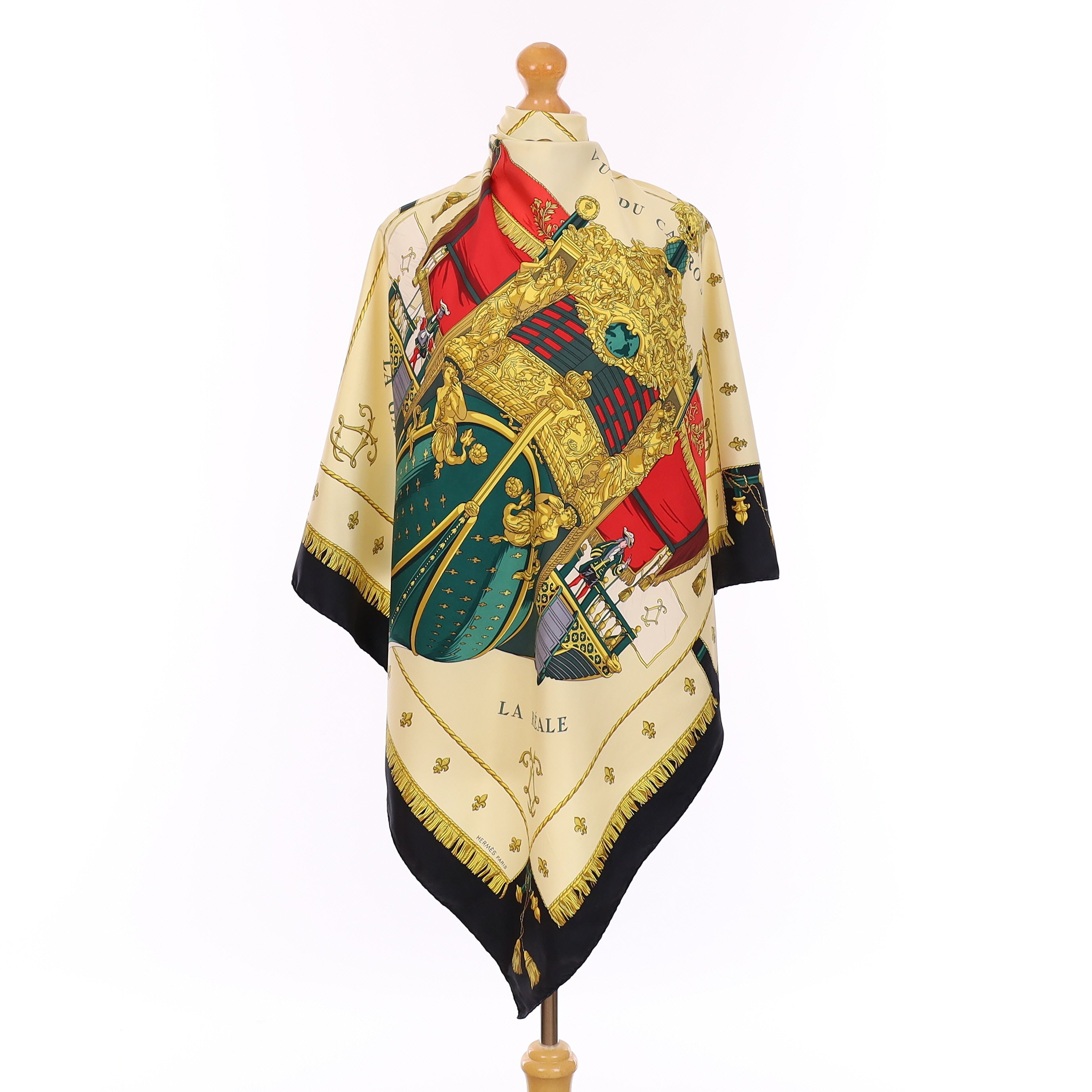 Hermès Vue du Carrosse de la Galère la Réale Silk Scarf