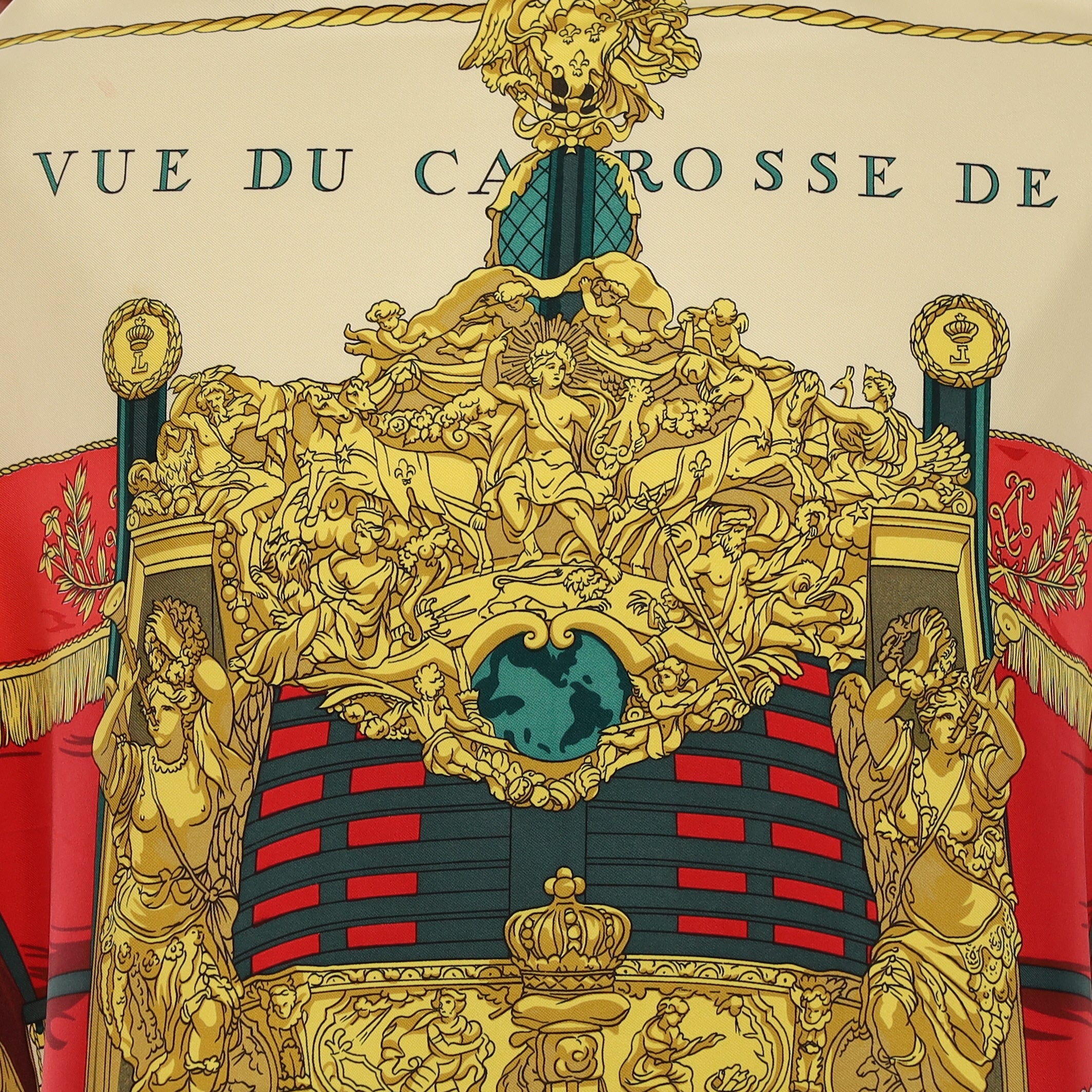 Hermès Vue du Carrosse de la Galère la Réale Silk Scarf