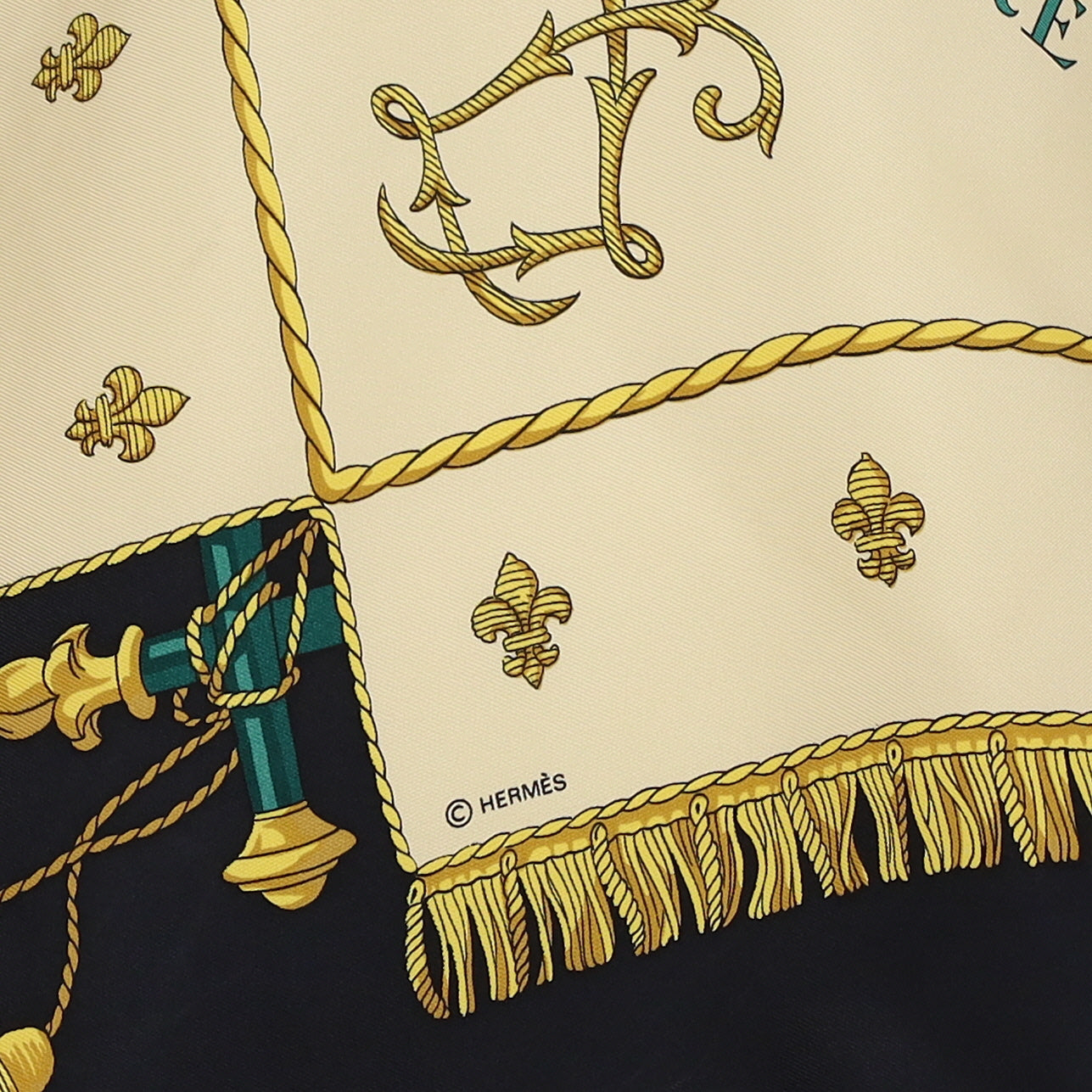 Hermès Vue du Carrosse de la Galère la Réale Silk Scarf