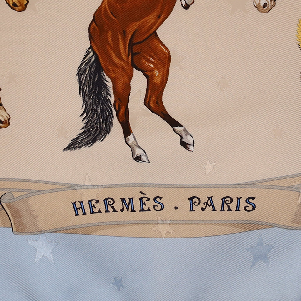 Hermès En Piste Silk Scarf