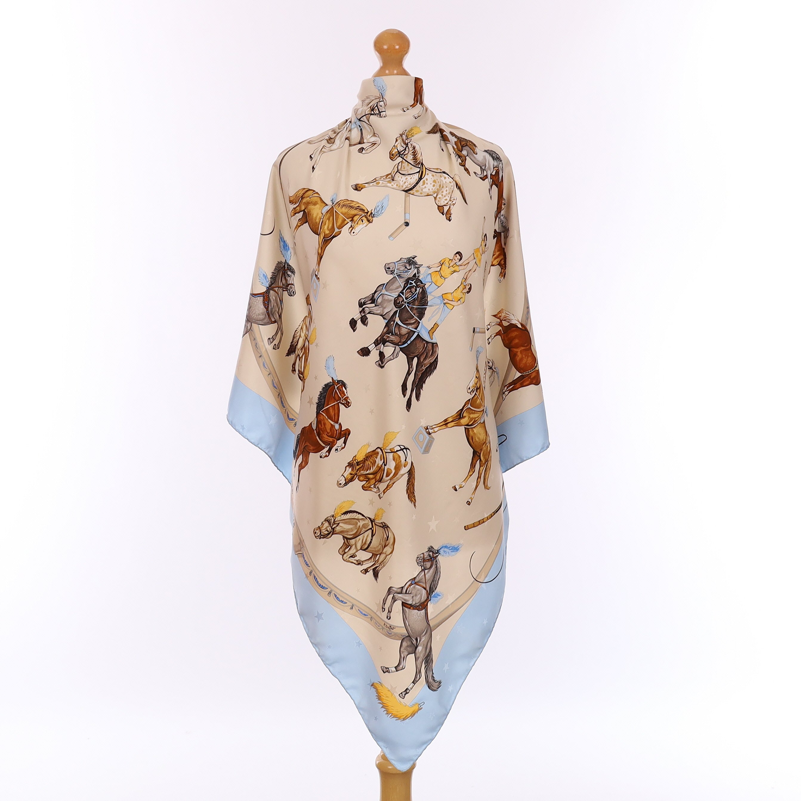 Hermès En Piste Silk Scarf
