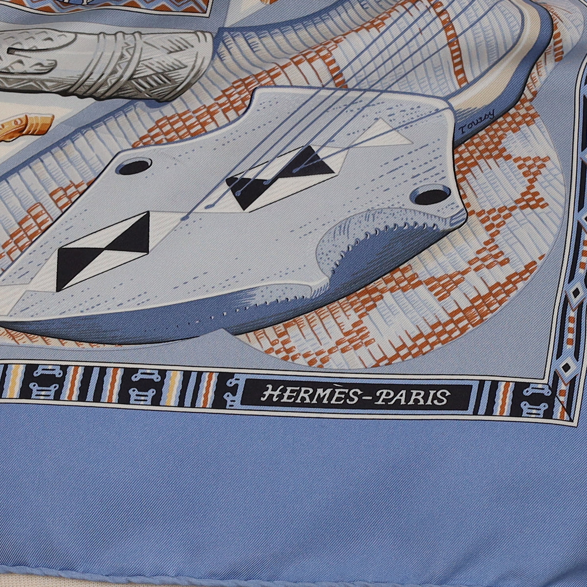 Hermès Au Son du Tam-Tam Silk Scarf
