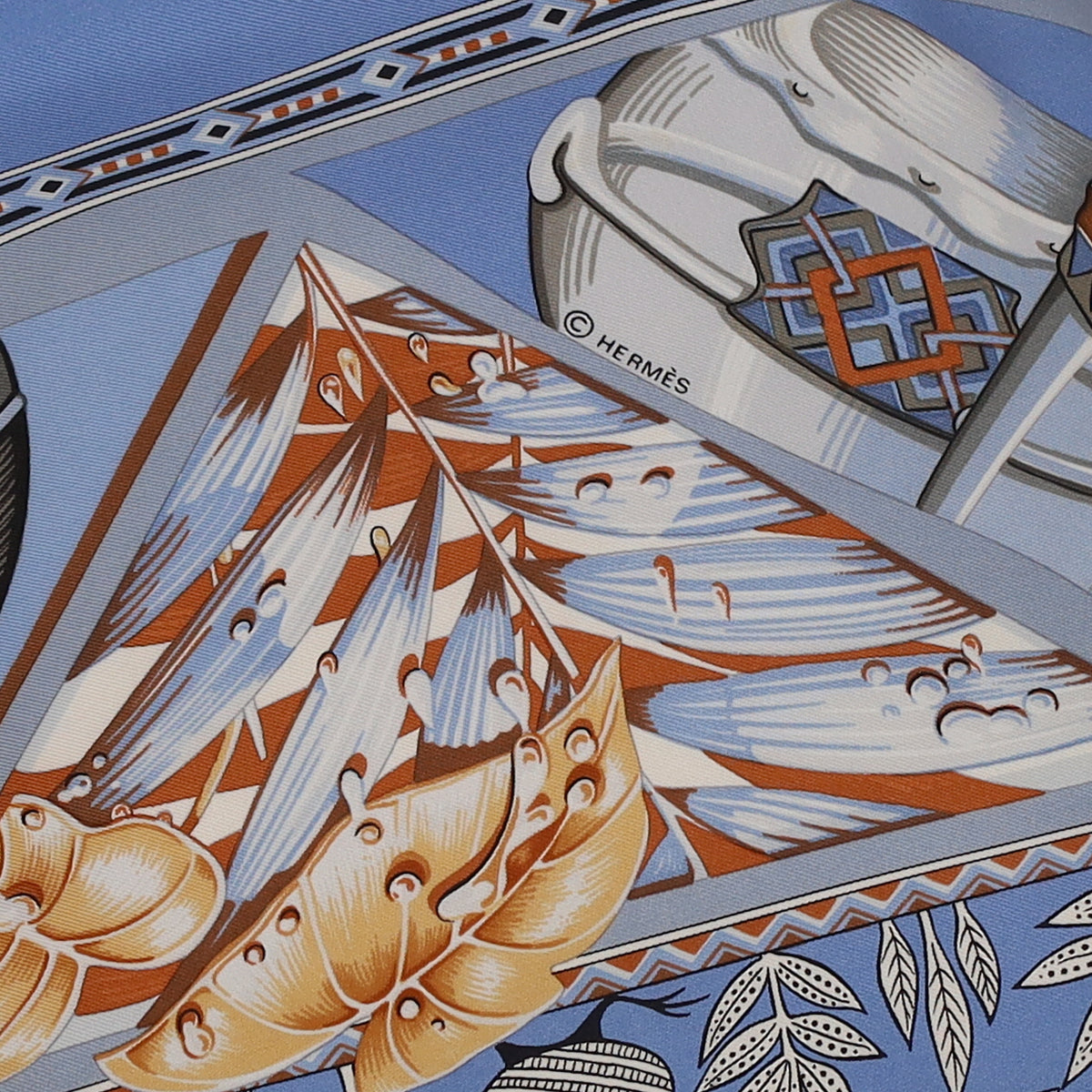 Hermès Au Son du Tam-Tam Silk Scarf
