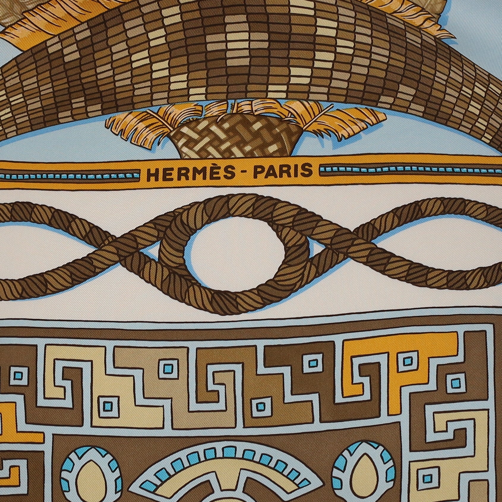 Hermès Huaca Piru Silk Scarf