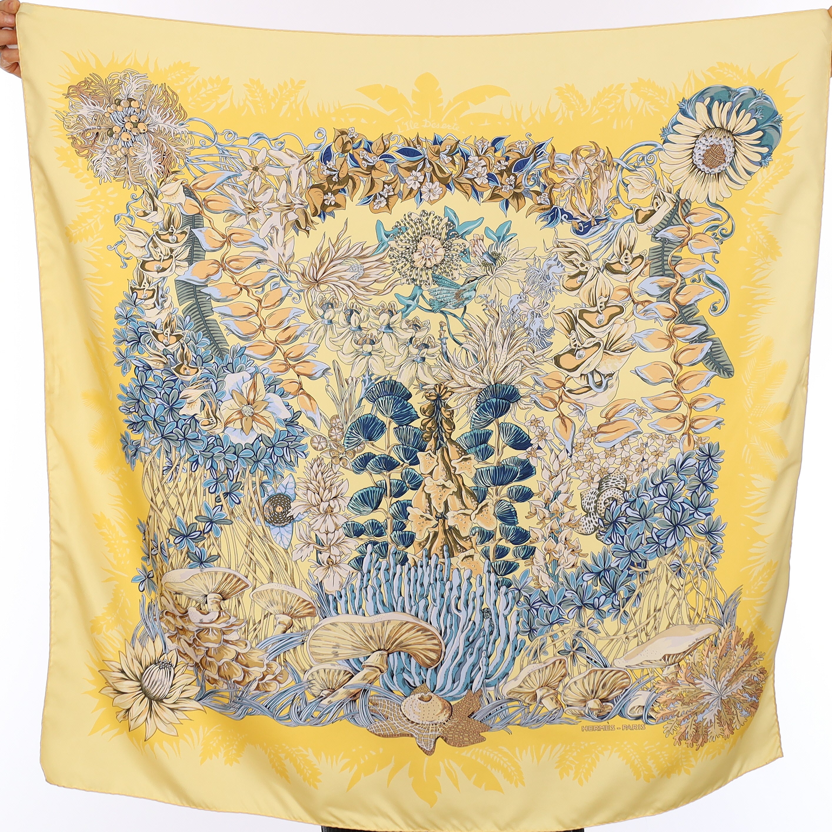 Hermès L'lle Deserte Silk Scarf