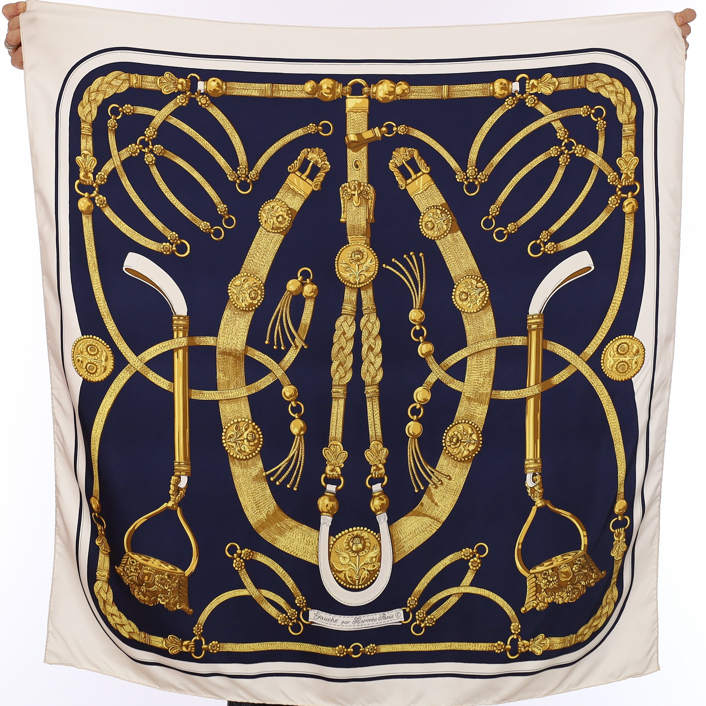 Hermès Gaucho par Hermès Paris Silk Scarf