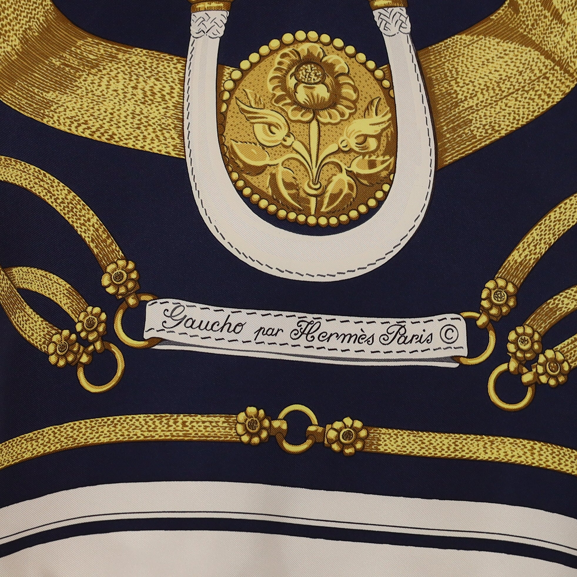 Hermès Gaucho par Hermès Paris Silk Scarf