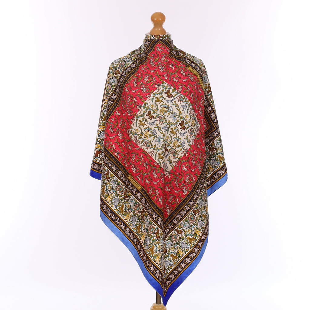 Hermès Chasse en Inde Silk Scarf