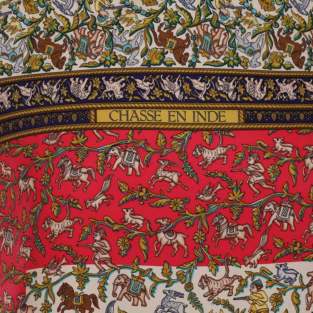 Hermès Chasse en Inde Silk Scarf