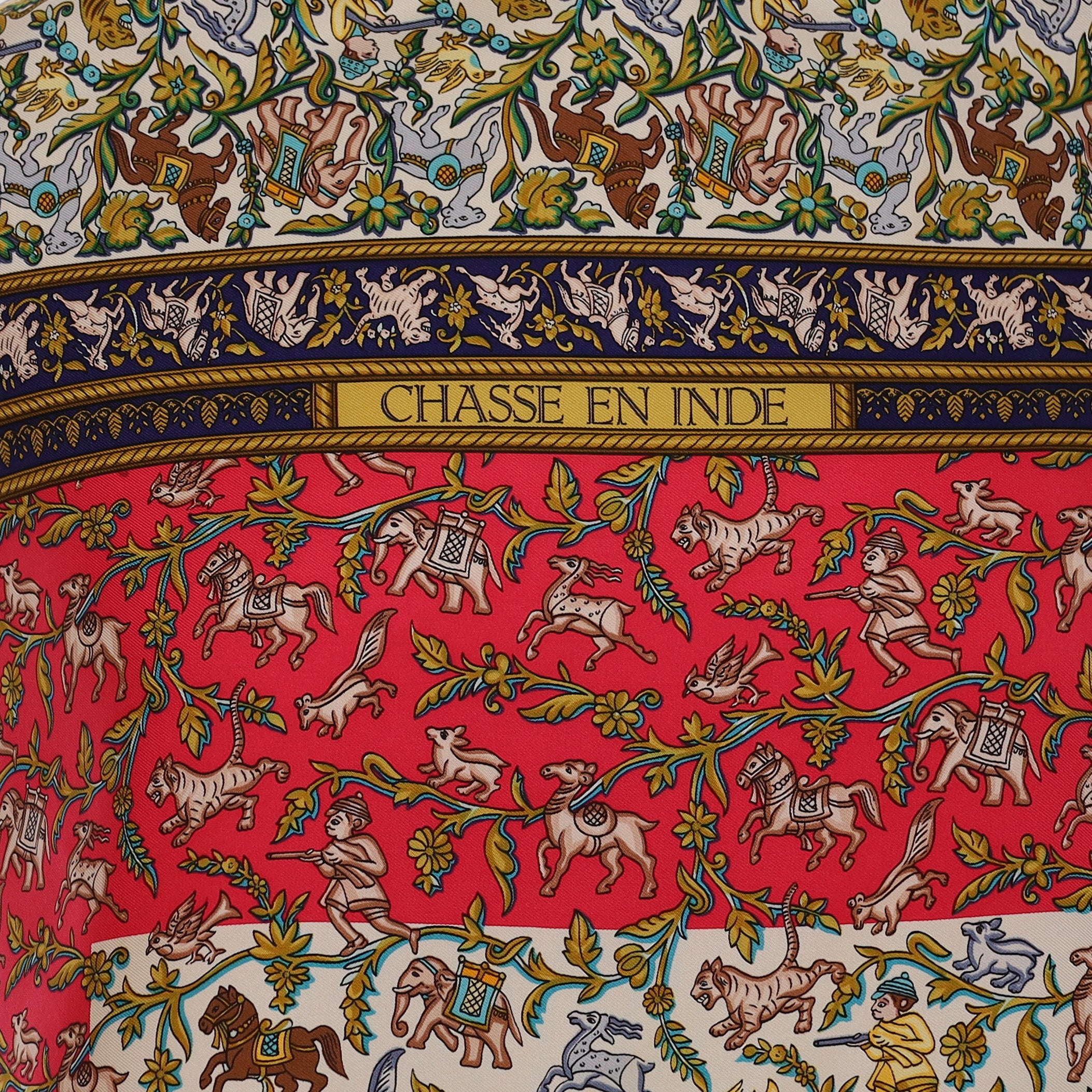Hermès Chasse en Inde Silk Scarf