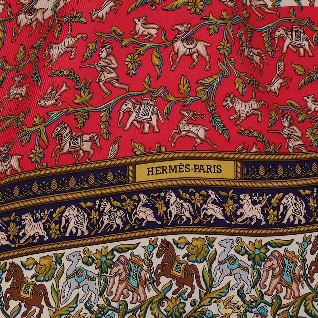 Hermès Chasse en Inde Silk Scarf
