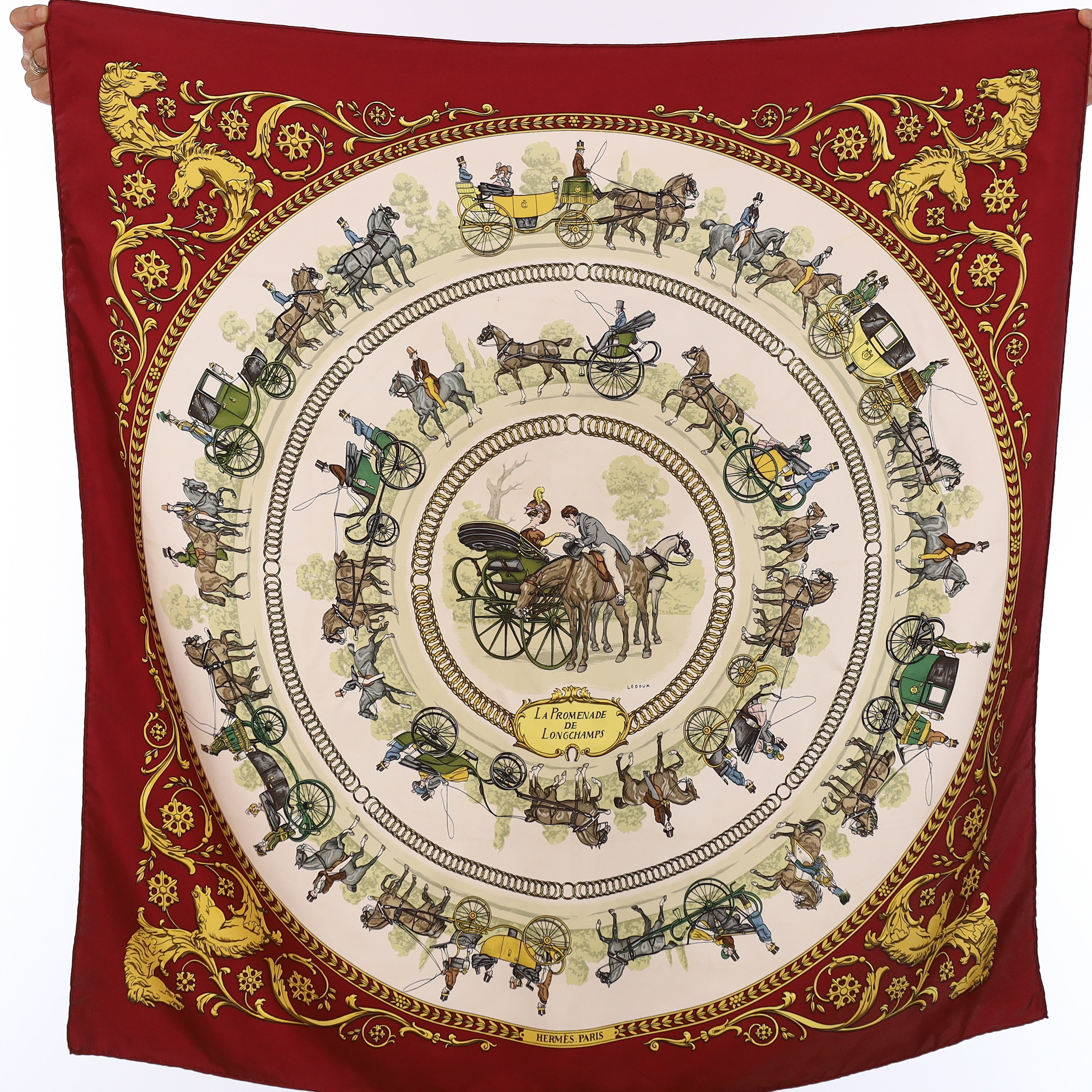 Hermès La Promenade de Longchamp Silk Scarf