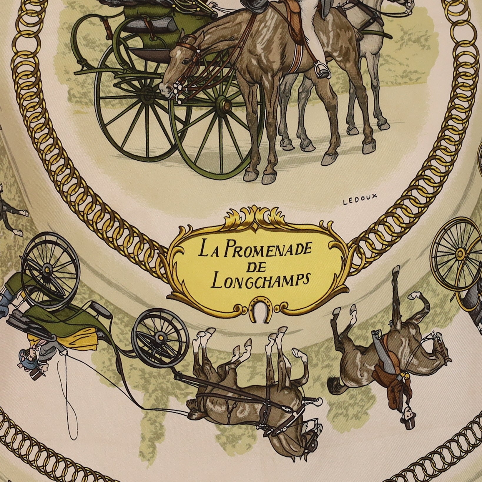 Hermès La Promenade de Longchamp Silk Scarf