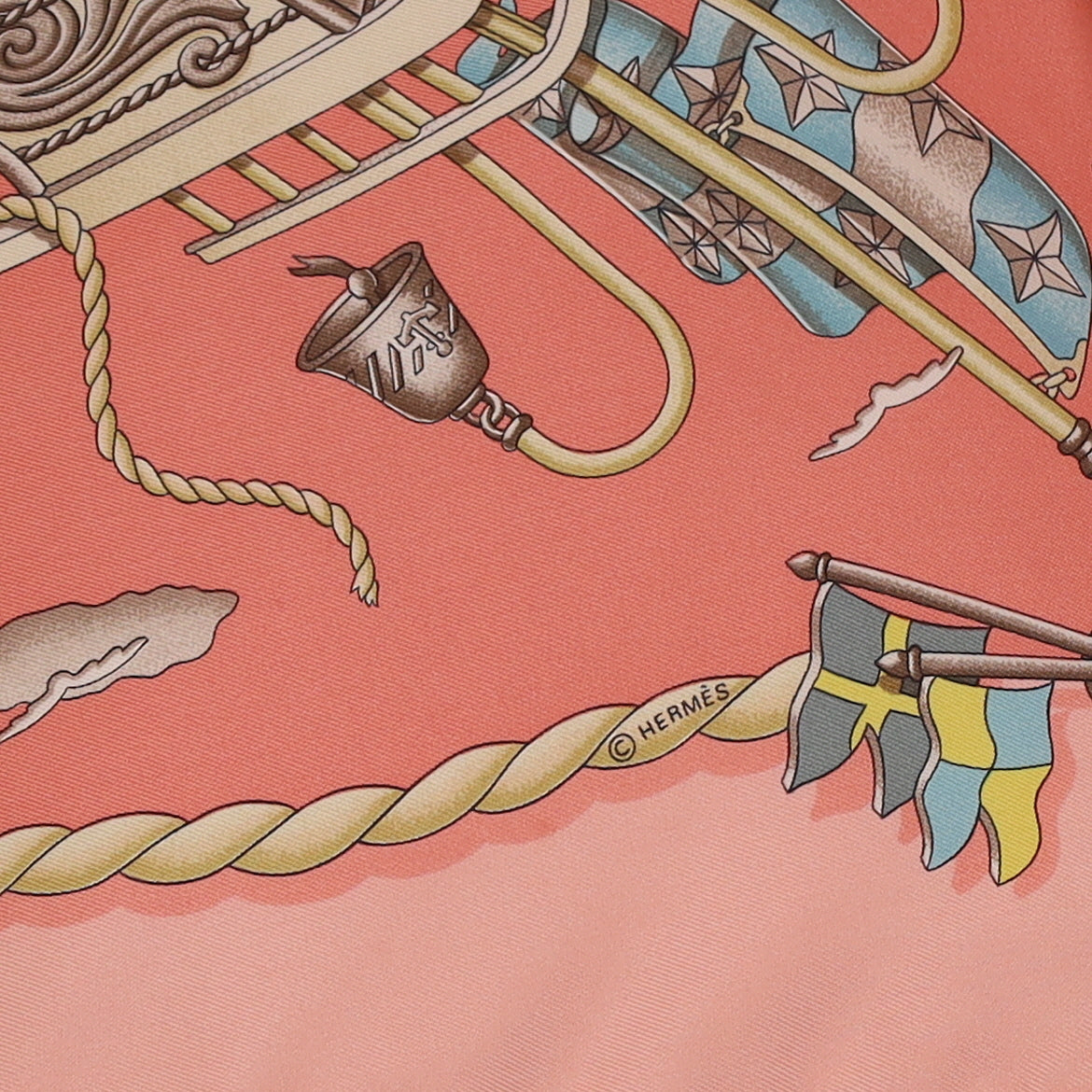 Hermès Railing Silk Scarf Quite Rare