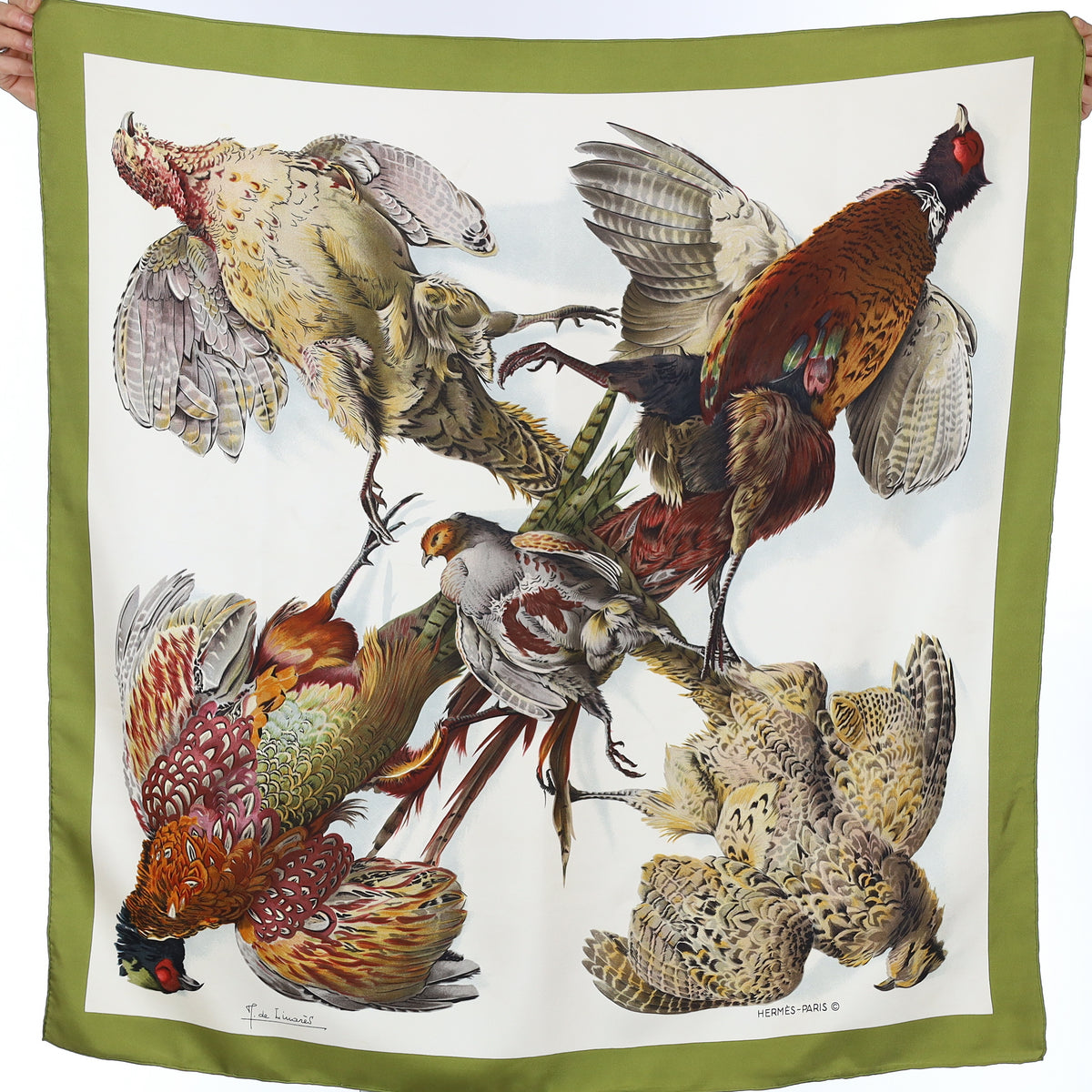 Hermès Belle Chasse Vintage Silk Scarf