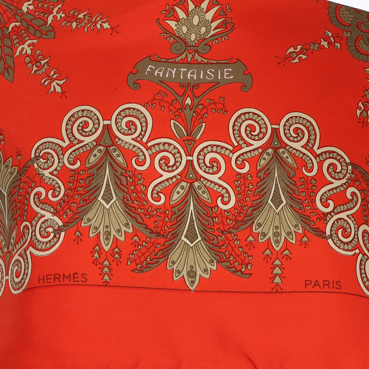 Hermès Fantaisie Vintage Silk Opera Scarf