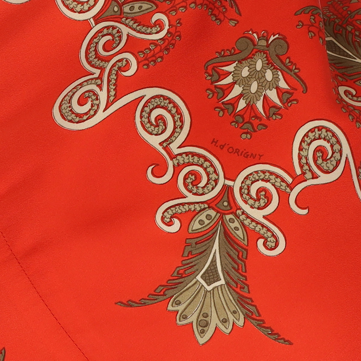 Hermès Fantaisie Vintage Silk Opera Scarf