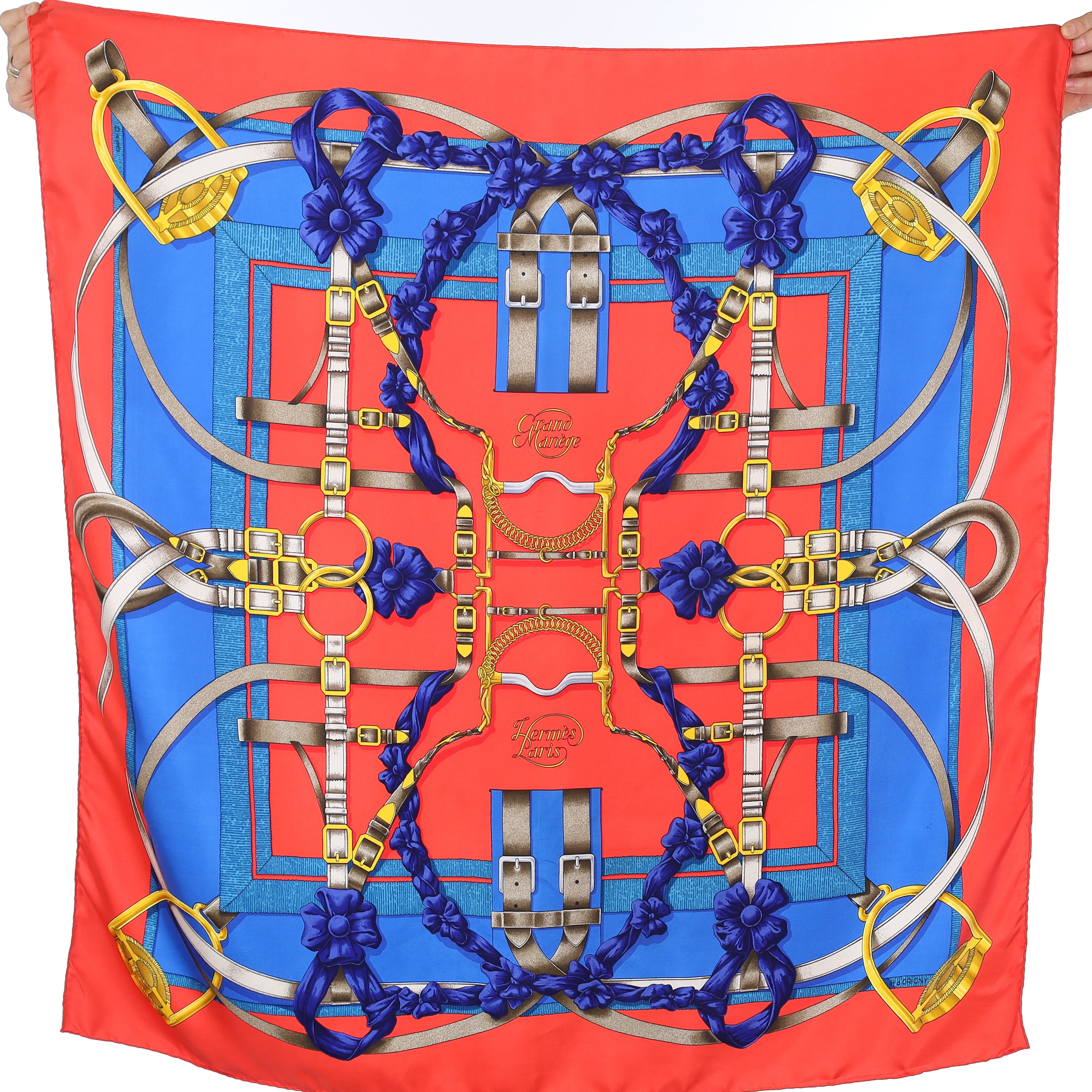 Hermès Grand Manège Vintage Silk Scarf