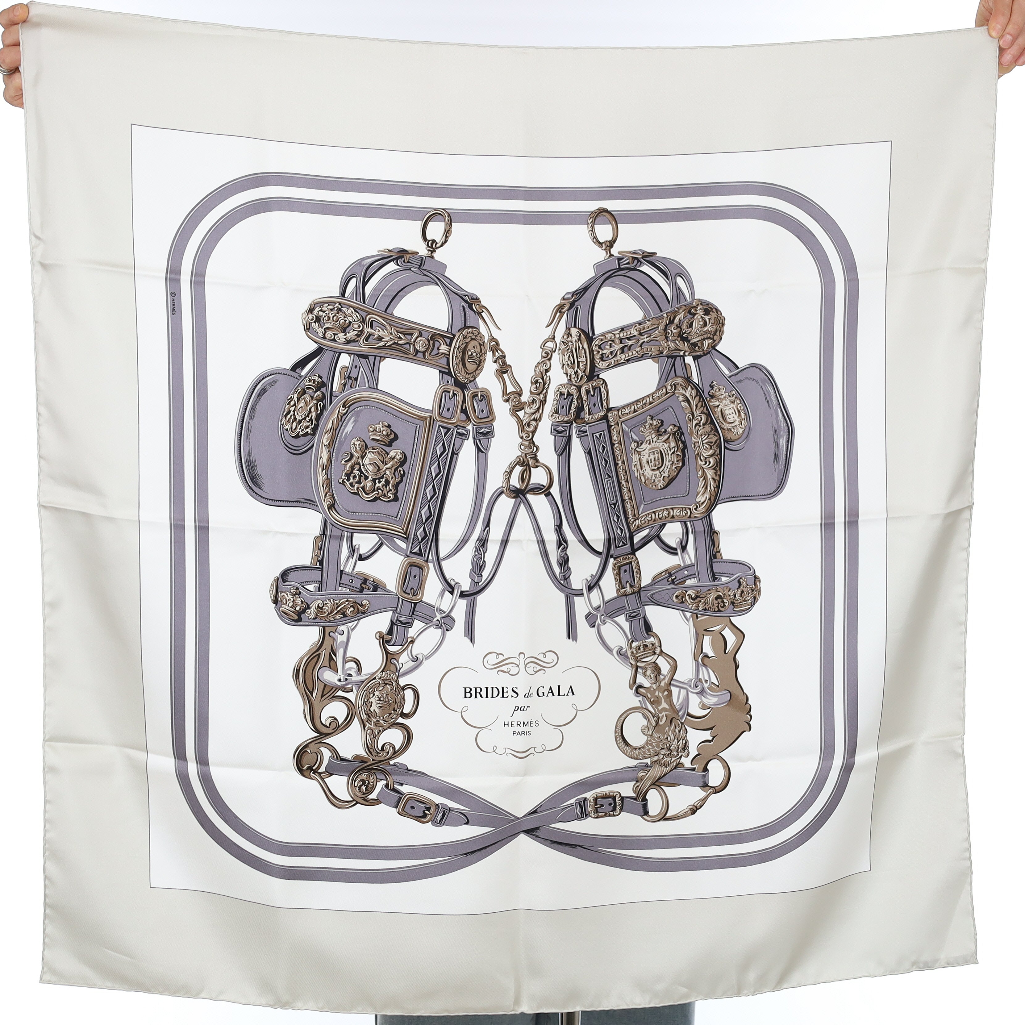 Pristine Boxed Hermès Brides de Gala Silk Scarf