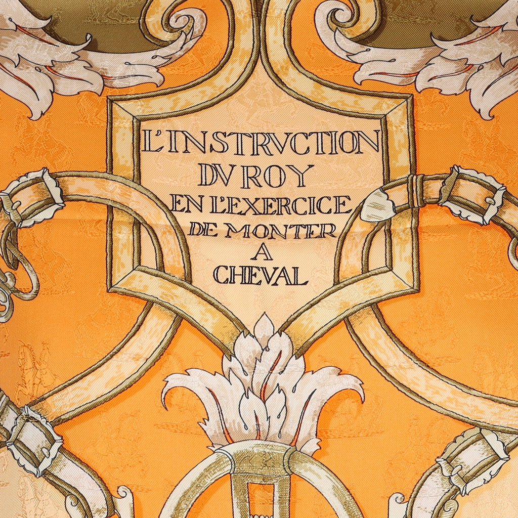 Pristine Boxed Hermès l'Instruction du Roy Silk Scarf