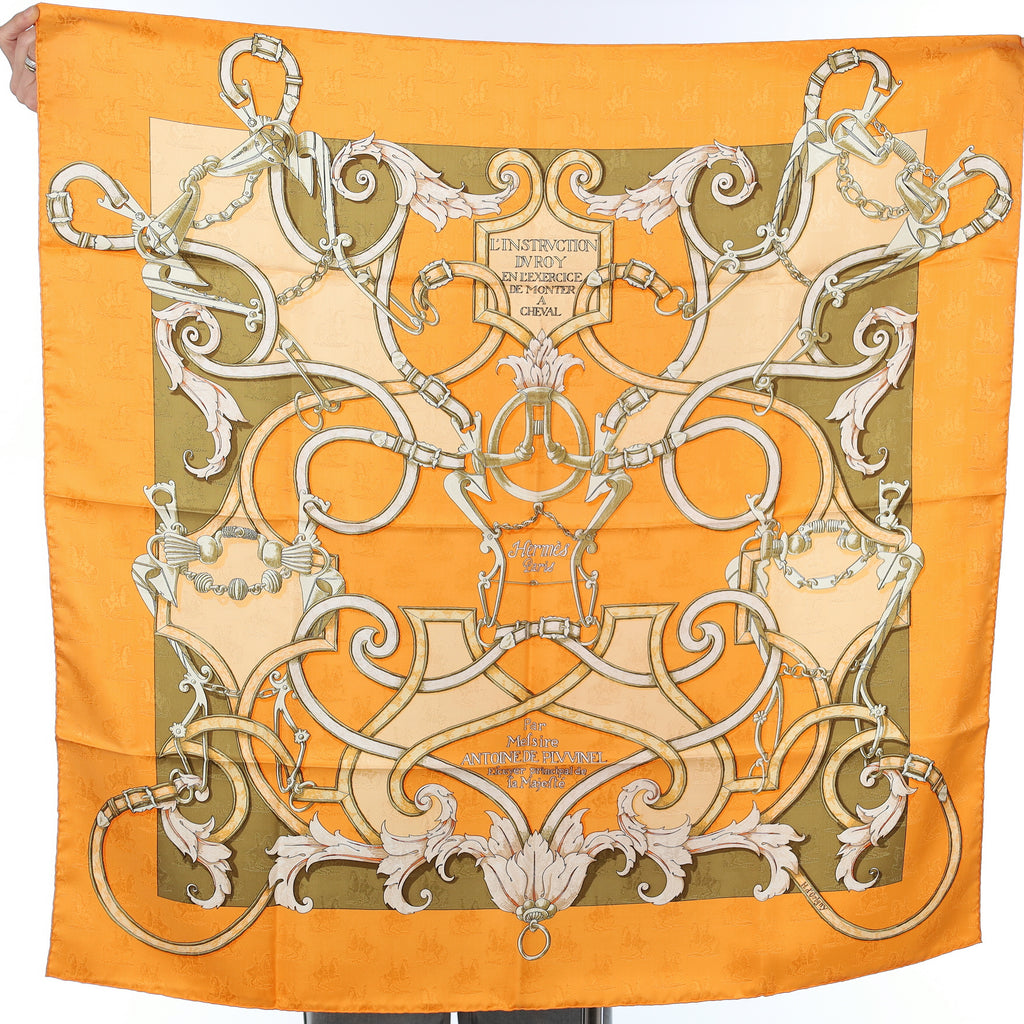 Pristine Boxed Hermès l'Instruction du Roy Silk Scarf