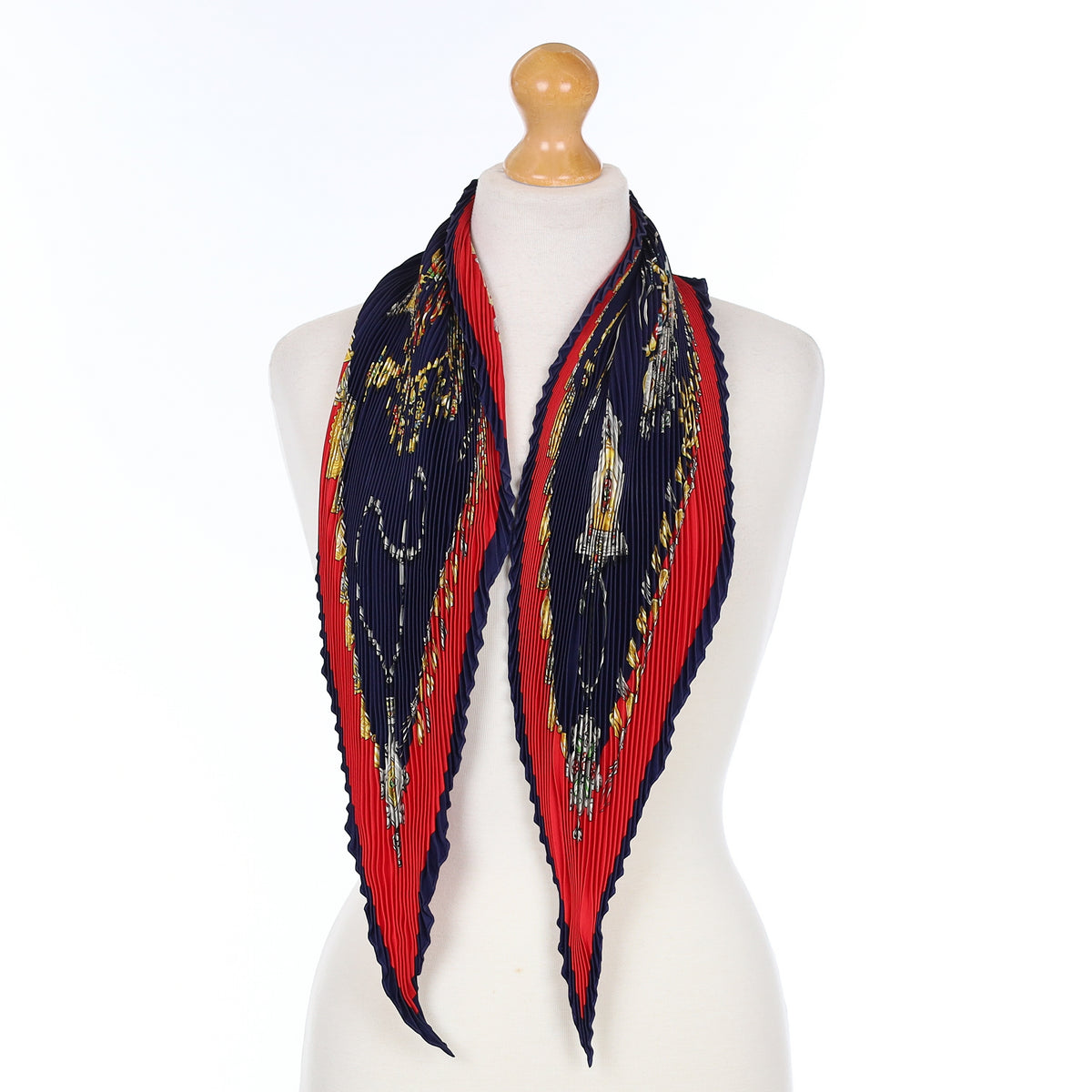 Hermès Parures des Sables Plisse Silk Scarf
