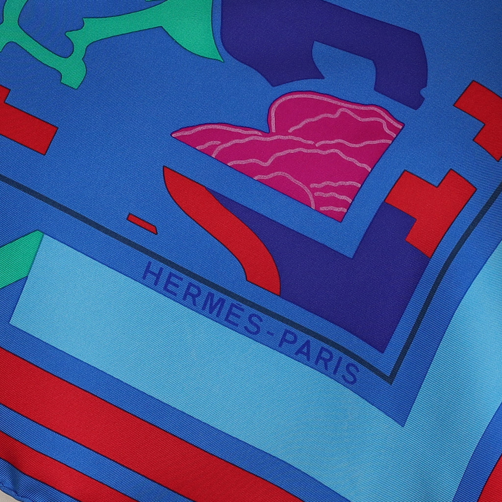 Hermès Puzzle 2000 Vintage Silk Scarf