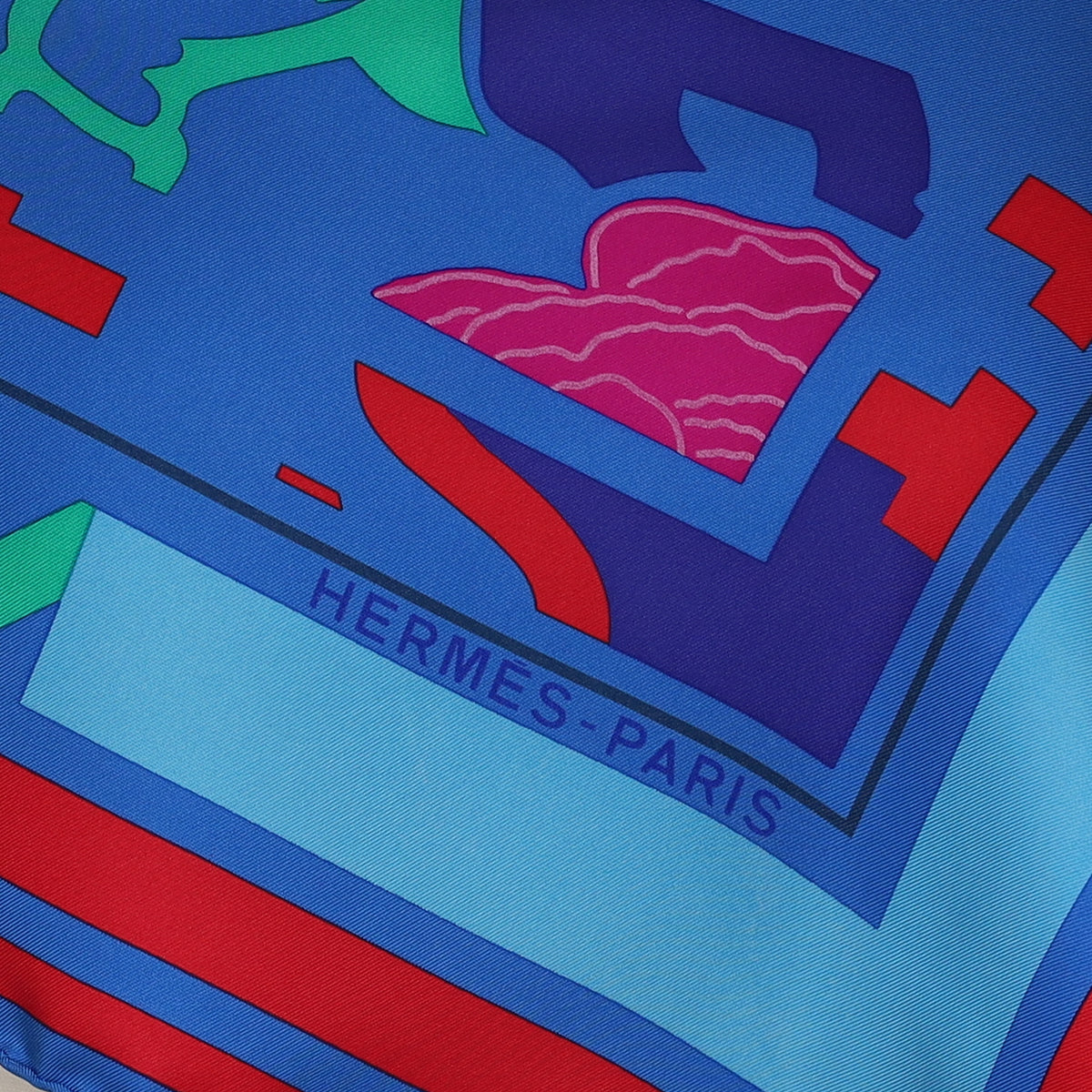 Hermès Puzzle 2000 Vintage Silk Scarf