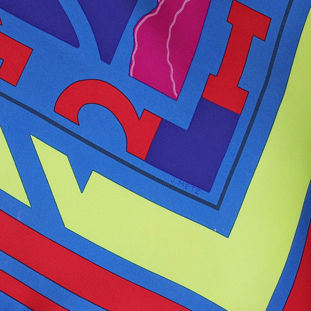 Hermès Puzzle 2000 Vintage Silk Scarf