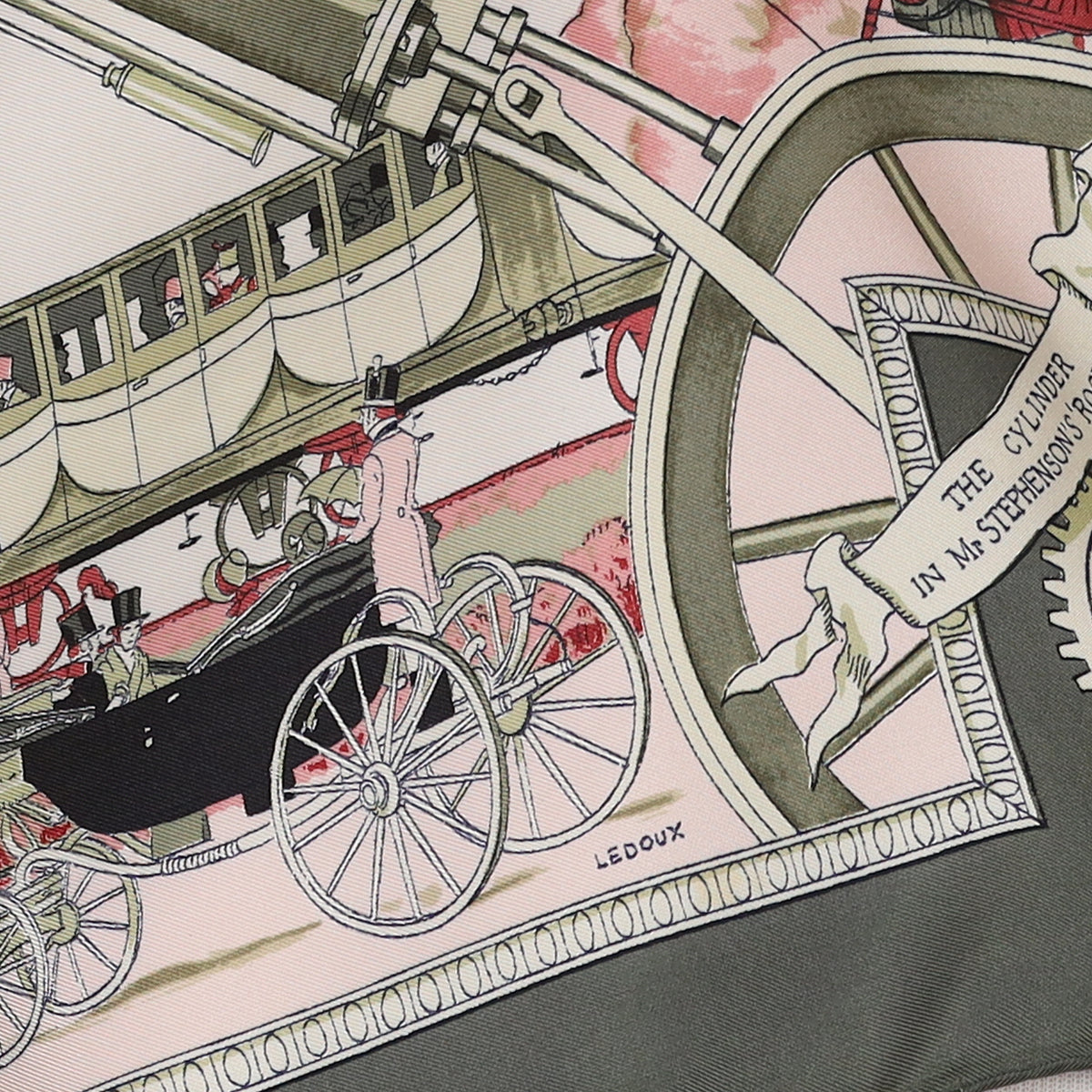 Hermès Les Merveilles de la Vapeur Silk Scarf Rare