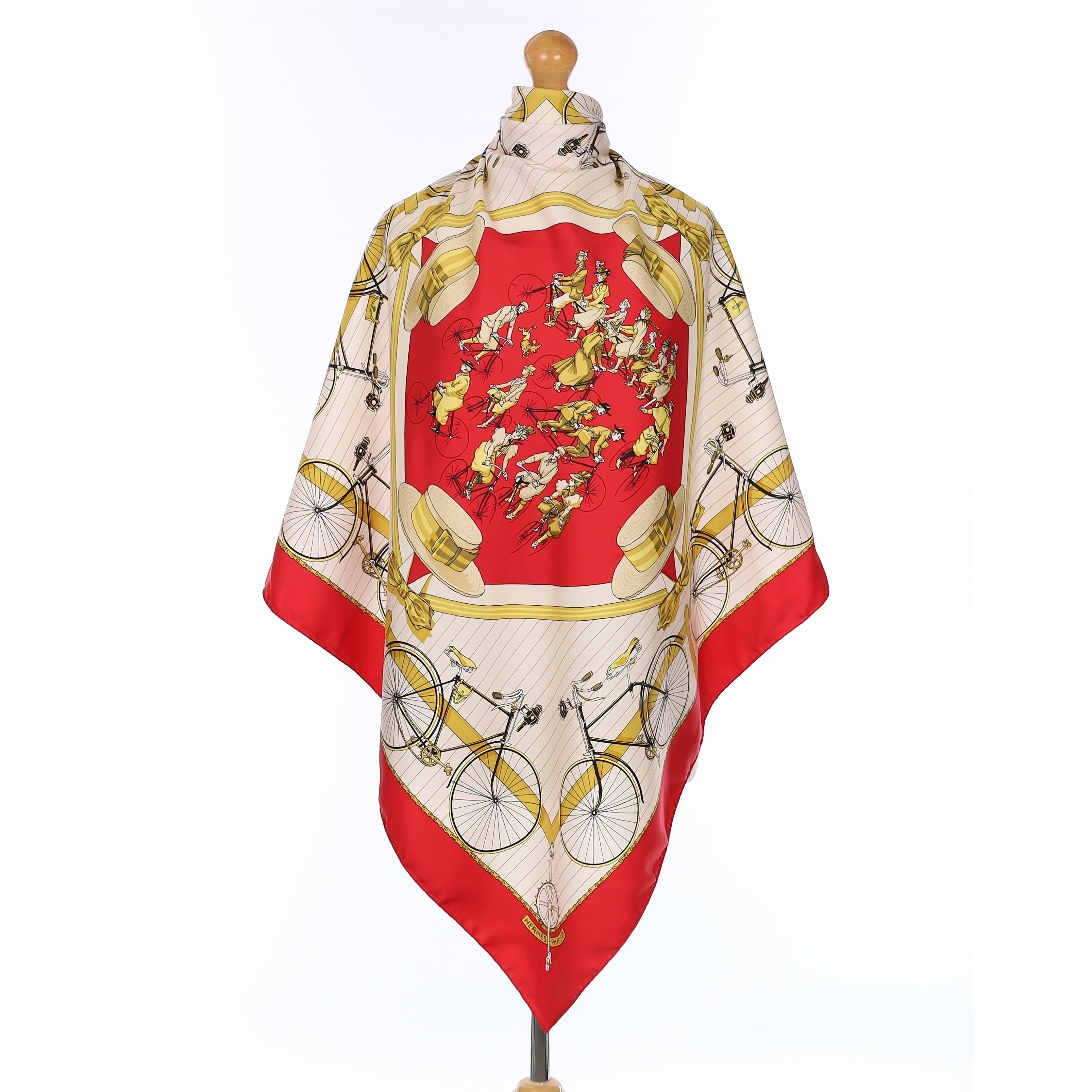 Hermès Les Bécanes Silk Scarf