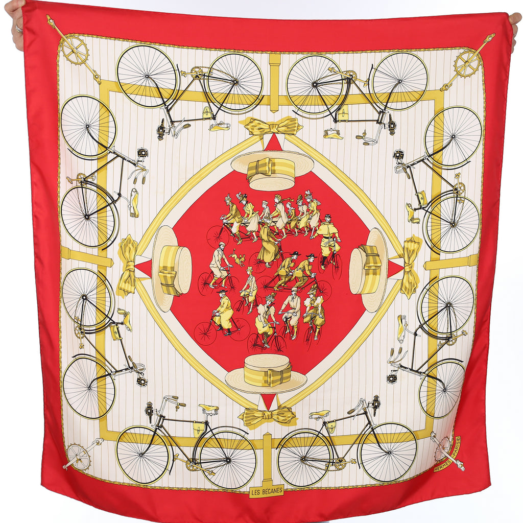 Hermès Les Bécanes Silk Scarf