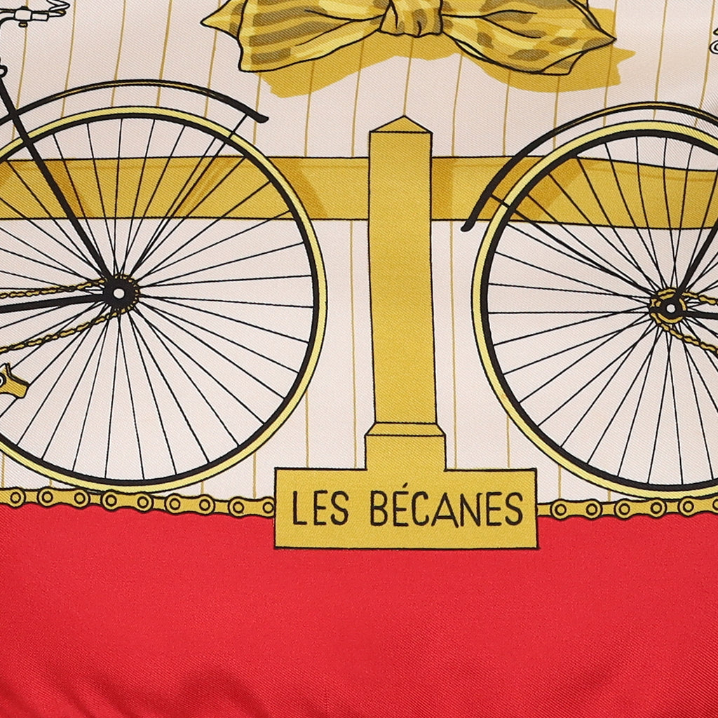 Hermès Les Bécanes Silk Scarf