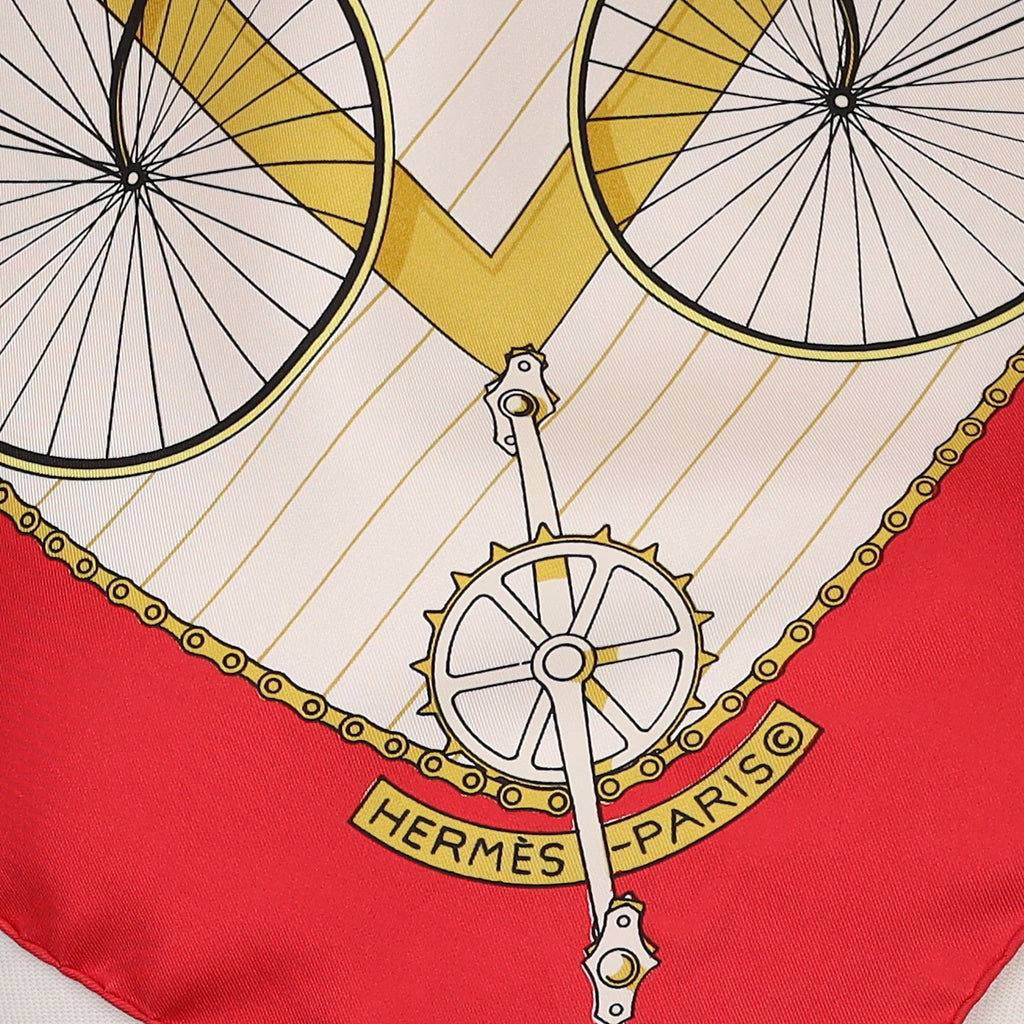 Hermès Les Bécanes Silk Scarf
