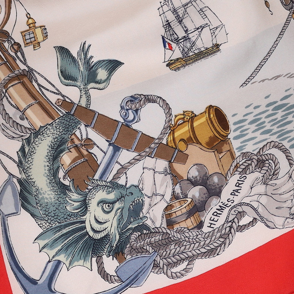 Hermès L'Ocean Silk Scarf Quite Rare