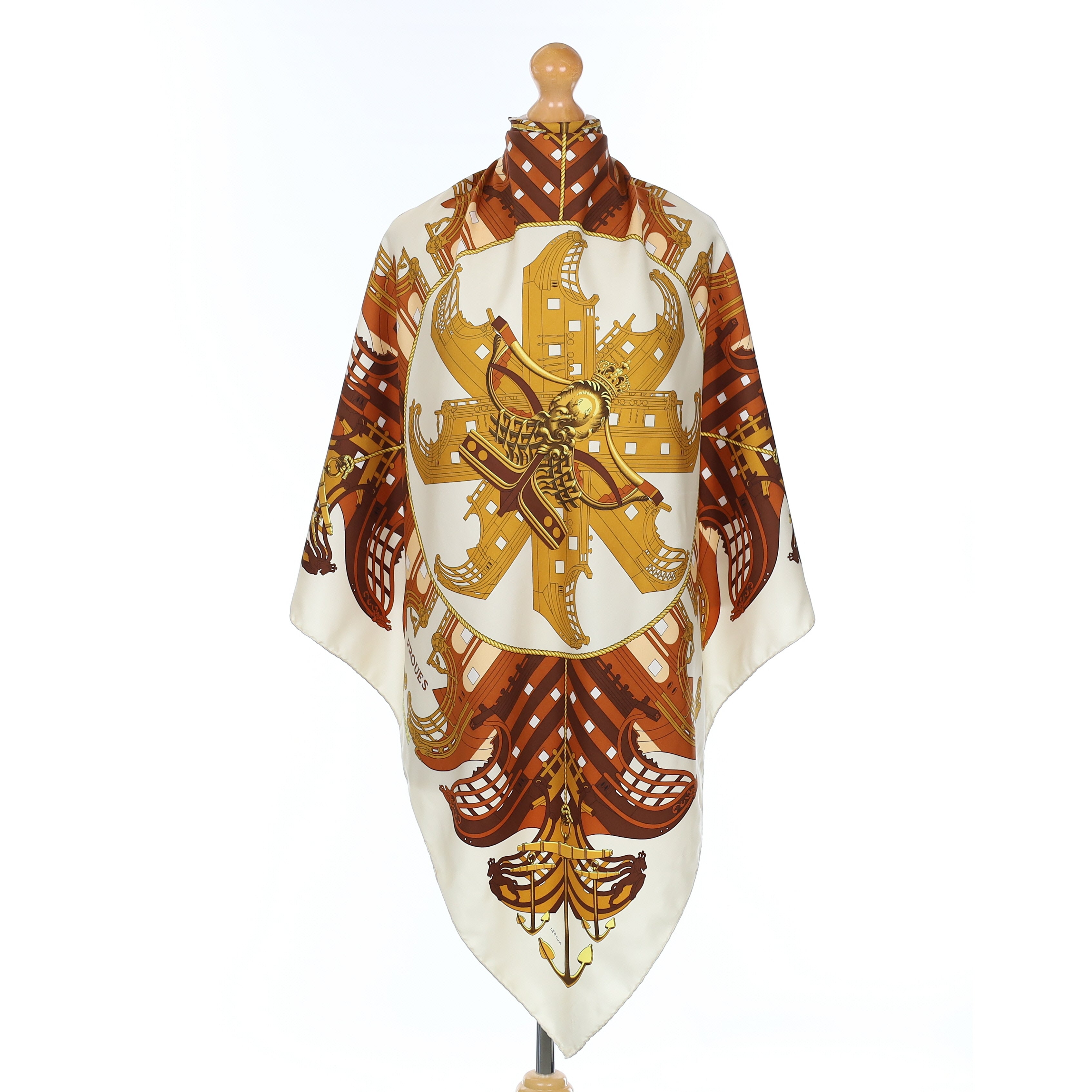 Hermès Proues Silk Scarf