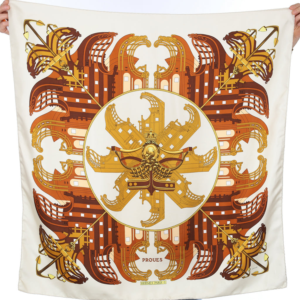 Hermès Proues Silk Scarf