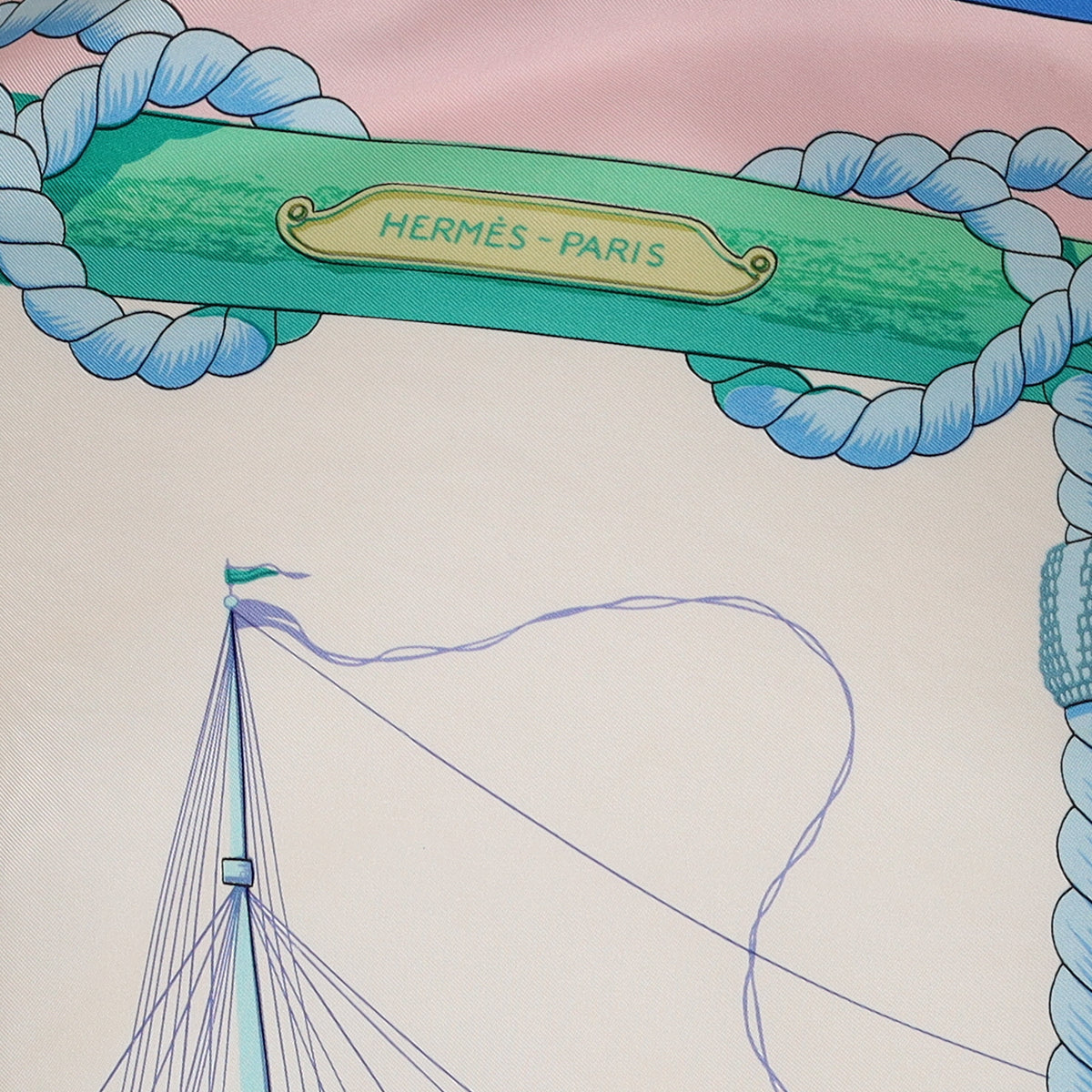 Hermès Tribord Silk Scarf