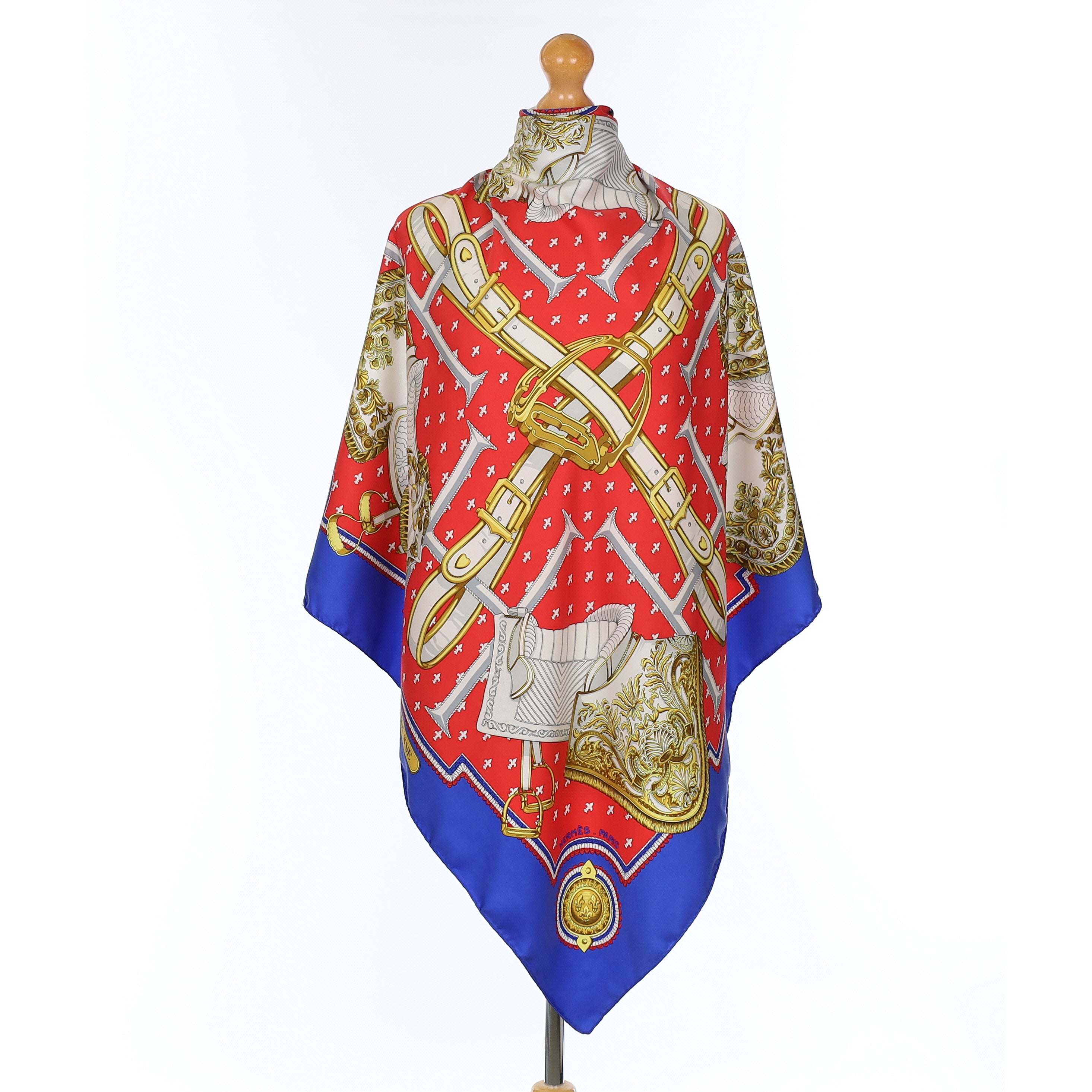 Hermès Selles a Housse Silk Scarf