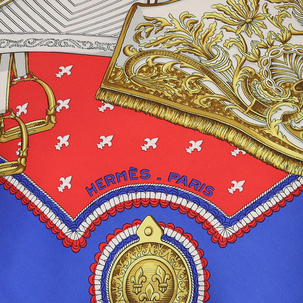 Hermès Selles a Housse Silk Scarf