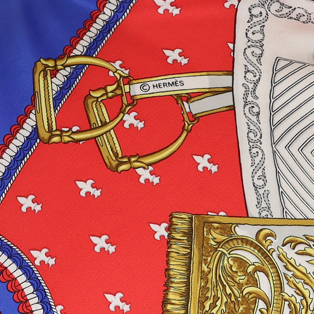 Hermès Selles a Housse Silk Scarf